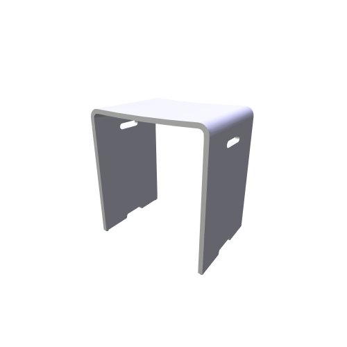 Z0750005 solid surface seat with feet